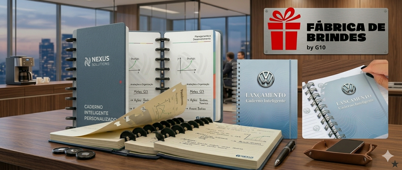 Cadernos Inteligentes - 100% Personalizados